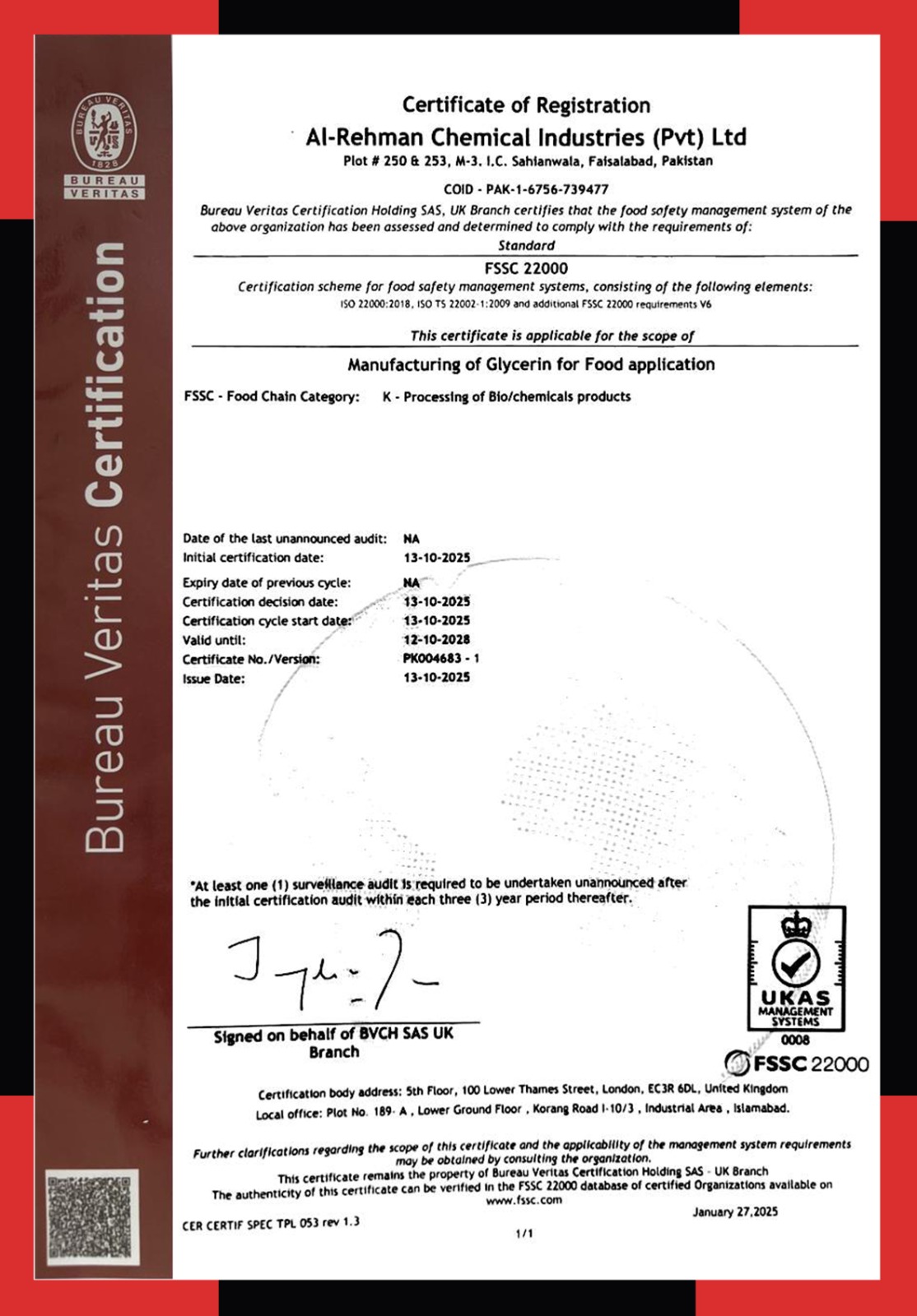 USP BP EP JP Pharmacopoeia Certificate